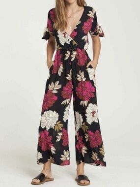Billabong Floral Jumpsuit Night Conjuror